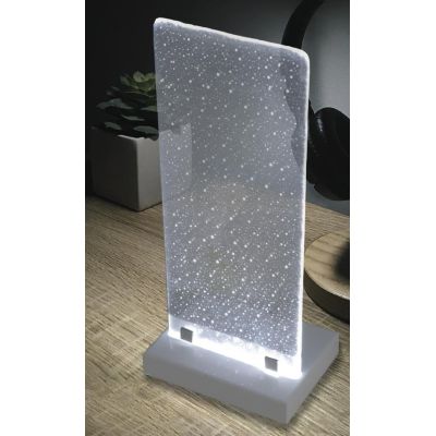 COOPER LAMPADA DA TAVOLO MODERNA IN CRISTALLO LAVORATO A MANO MADE IN ITALY Familamp - Cristalensi Shop Online