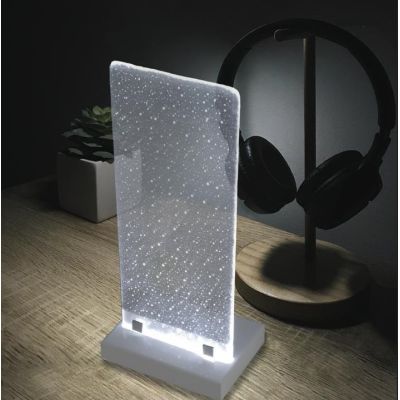 COOPER LAMPADA DA TAVOLO MODERNA IN CRISTALLO LAVORATO A MANO MADE IN ITALY Familamp - Cristalensi Shop Online