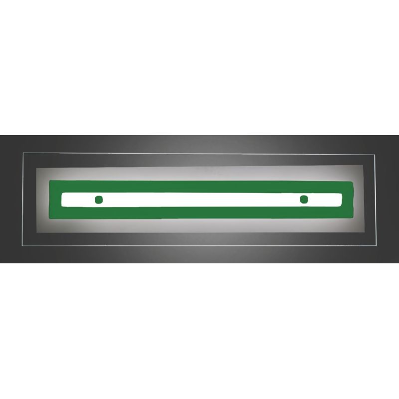 SQUARE APPLIQUE MODERNA IN VETRO CM 96X25 CON DECORO IN 5 COLORI MADE IN ITALY Familamp - Cristalensi Shop Online