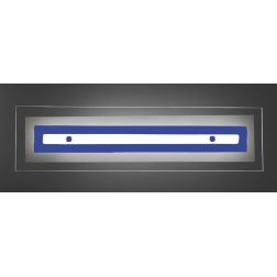 SQUARE APPLIQUE MODERNA IN VETRO CM 96X25 CON DECORO IN 5 COLORI MADE IN ITALY Familamp - Cristalensi Shop Online