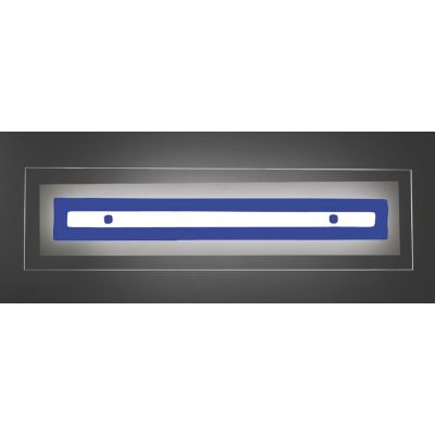 SQUARE APPLIQUE MODERNA IN VETRO CM 96X25 CON DECORO IN 5 COLORI MADE IN ITALY Familamp - Cristalensi Shop Online