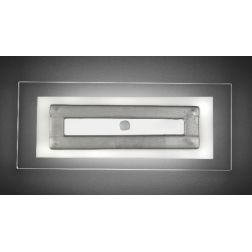 SQUARE APPLIQUE MODERNA IN VETRO CM 45X20 CON DECORO IN 5 COLORI MADE IN ITALY Familamp - Cristalensi Shop Online 2