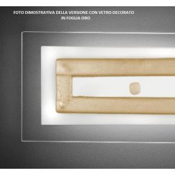 SQUARE PLAFONIERA MODERNA IN VETRO CM 48X48 CON DECORO IN 5 COLORI MADE IN ITALY Familamp - Cristalensi Shop Online 2