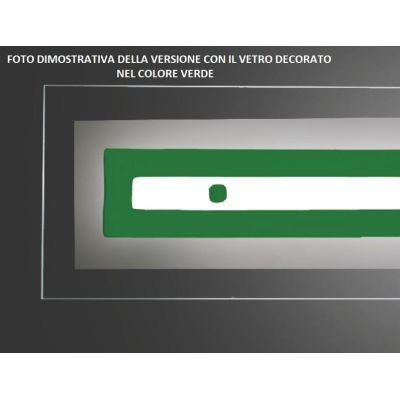 SQUARE PLAFONIERA MODERNA IN VETRO CM 58X58 CON DECORO CENTRALE IN 5 COLORI MADE IN ITALY Familamp - Cristalensi Shop Online