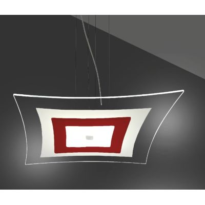 BLOSSOM SOSPENSIONE MODERNA 75X75 IN VETRO 4 COLORAZIONI LAVORATA A MANO MADE IN ITALY Familamp - Cristalensi Shop Online