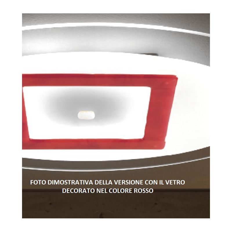 JONES PLAFONIERA ROTONDA D55 CM IN VETRO 4 COLORAZIONI LAVORATA A MANO MADE IN ITALY Familamp - Cristalensi Shop Online