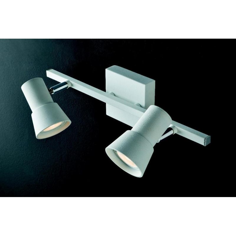 TORCIA 2 APPLIQUE PLAFONIERA BIANCO O MOKA DIREZIONABILE DI ILLUMINANDO LAMPADINE LED INCLUSE Illuminando - Cristalensi Shop Onl