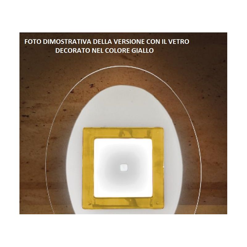 JONES PLAFONIERA ROTONDA D55 CM IN VETRO 4 COLORAZIONI LAVORATA A MANO MADE IN ITALY Familamp - Cristalensi Shop Online