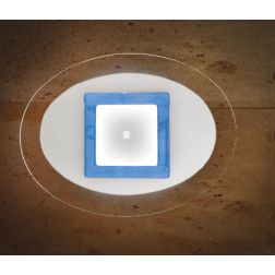 JONES PLAFONIERA OVALE 65X45 IN VETRO 4 COLORAZIONI LAVORATA A MANO MADE IN ITALY Familamp - Cristalensi Shop Online