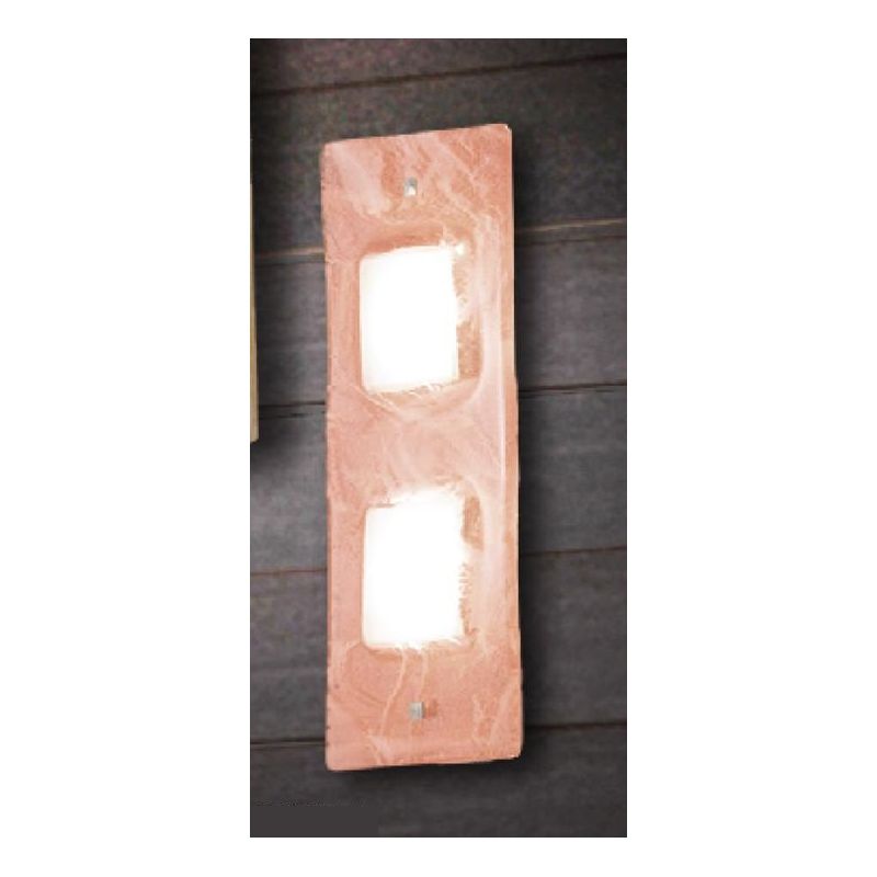 ASTRO APPLIQUE SOTTILE IN VETRO CON DECORO FOGLIA ORO,RAME O ARGENTO MADE IN ITALY Familamp - Cristalensi Shop Online