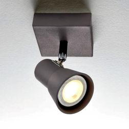 TORCIA 1 SPOT FARETTO DIREZIONABILE BIANCO O MOKA CON LAMPADINE LED DI ILLUMINANDO Illuminando - Cristalensi Shop Online