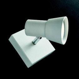 TORCIA 1 SPOT FARETTO DIREZIONABILE BIANCO O MOKA CON LAMPADINE LED DI ILLUMINANDO Illuminando - Cristalensi Shop Online 2