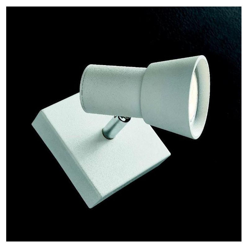 TORCIA 1 SPOT FARETTO DIREZIONABILE BIANCO O MOKA CON LAMPADINE LED DI ILLUMINANDO Illuminando - Cristalensi Shop Online