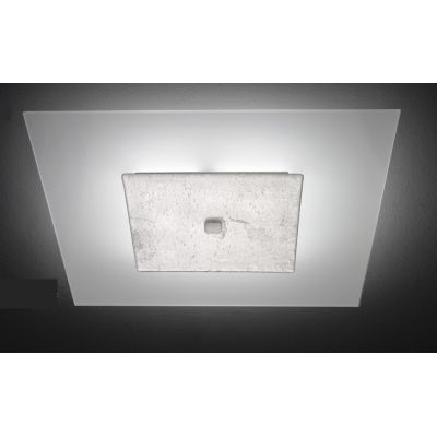 JUPITER PLAFONIERA CM 58X58 MODERNA IN VETRO DECORATO PRODOTTO MADE IN ITALY Familamp - Cristalensi Shop Online