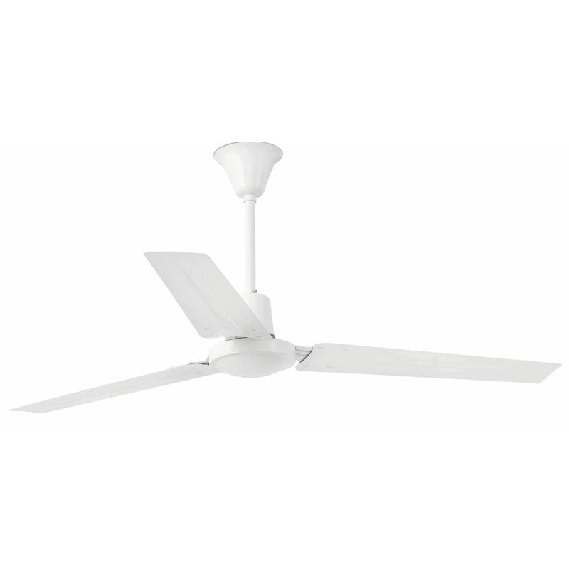INDUS VENTILATORE DIAMETRO 140 CM IN METALLO BIANCO FARO VENTILATORI - Cristalensi Shop Online