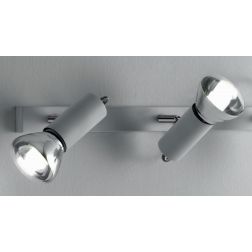 MAGNUM 2 LED BIANCO E CROMO CON LAMPADINE LED INCLUSE E DIREZIONABILI DI ILLUMINANDO Illuminando - Cristalensi Shop Online 2