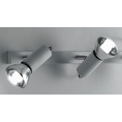 MAGNUM 2 LED BIANCO E CROMO CON LAMPADINE LED INCLUSE E DIREZIONABILI DI ILLUMINANDO Illuminando - Cristalensi Shop Online