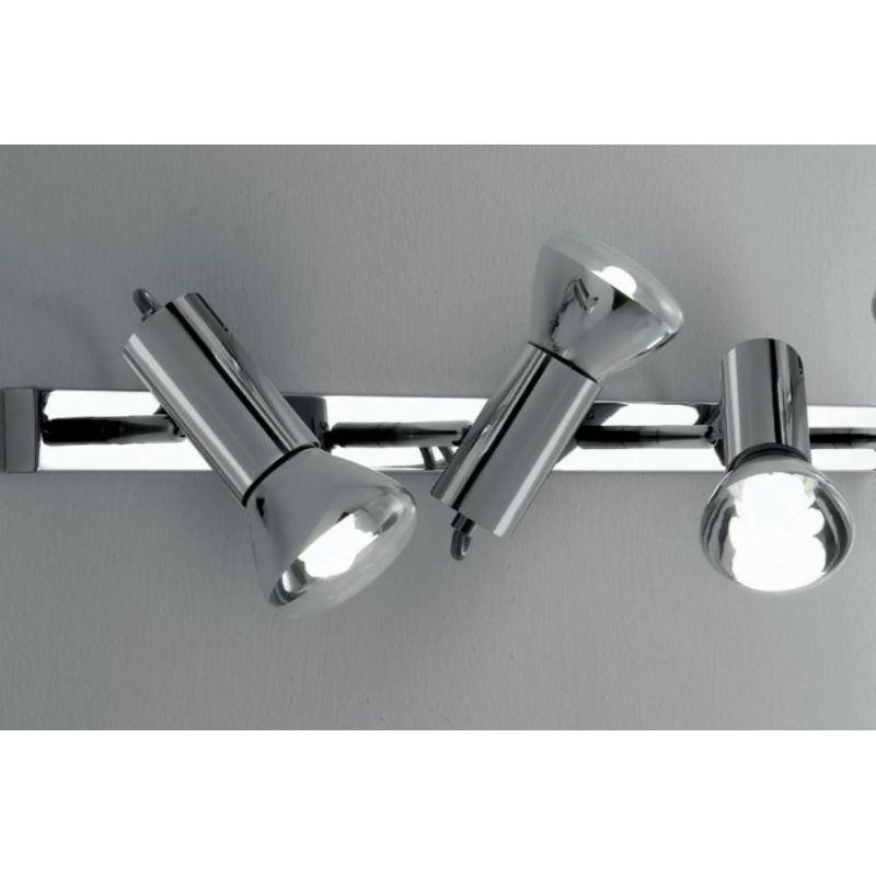 MAGNUM 3 LED BINARIO CROMO O BIANCO CON LAMPADINE LED INCLUSE E SOSTITUIBILI Illuminando - Cristalensi Shop Online