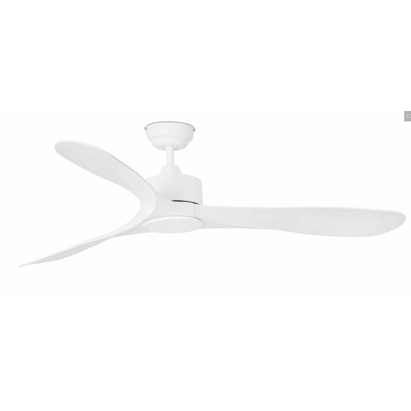LUZON VENTILATORE DA SOFFITTO SENZA LUCE BIANCO DIAMETRO 132 CM TELECOMANDO INCLUSO FARO VENTILATORI - Cristalensi Shop Online