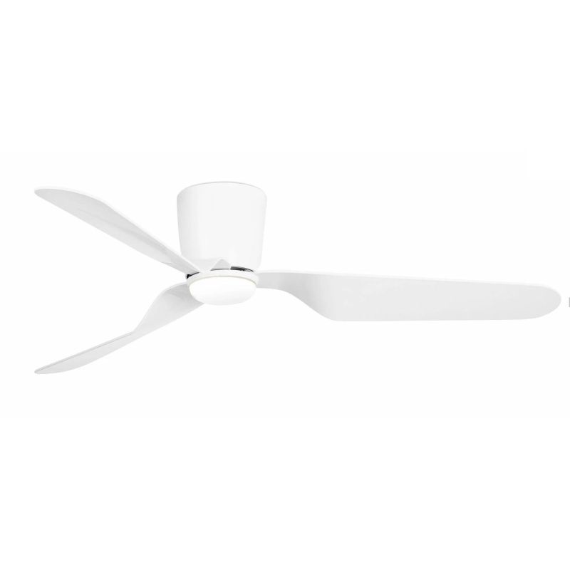 PEMBA VENTILATORE A SOFFITTO BIANCO CON 3 PALE LUCE LED 15W CON TELECOMANDO FARO VENTILATORI - Cristalensi Shop Online