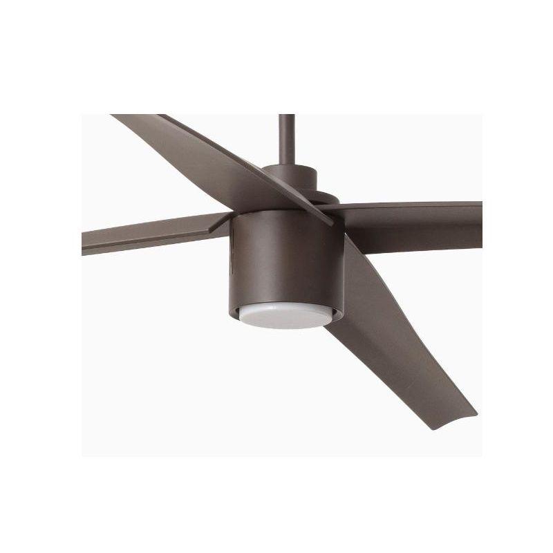 ATTOS VENTILATORE MARRONE O BIANCO D210 LUCE LED 18W DIMMERABILE 4 PALE E TELECOMANDO INCLUSO FARO VENTILATORI - Cristalensi Sho
