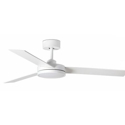BARTH VENTILATORE NERO O BIANCO LUCE LED 24W DIMMERABILE DIAMETRO CM 132 3 PALE CON TELECOMANDO FARO VENTILATORI - Cristalensi S