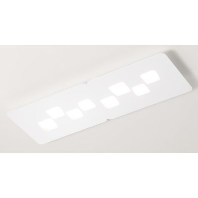 BILBAO PG PLAFONIERA GRANDE RETTANGOLARE 8 LUCI ATTACCO GX53 3 COLORI DELLA GEA LUCE GEA LUCE - Cristalensi Shop Online