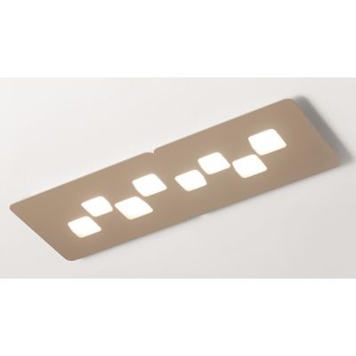 BILBAO PG PLAFONIERA GRANDE RETTANGOLARE 8 LUCI ATTACCO GX53 3 COLORI DELLA GEA LUCE GEA LUCE - Cristalensi Shop Online