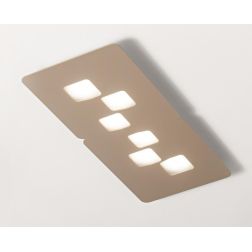 BILBAO PM PLAFONIERA RETTANGOLARE 6 LUCI MODERNA ATTACCO GX53 3 COLORI DELLA GEA LUCE GEA LUCE - Cristalensi Shop Online 2