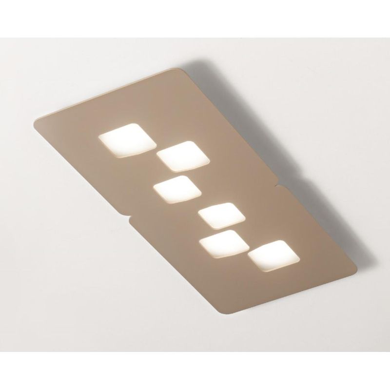 BILBAO PM PLAFONIERA RETTANGOLARE 6 LUCI MODERNA ATTACCO GX53 3 COLORI DELLA GEA LUCE GEA LUCE - Cristalensi Shop Online