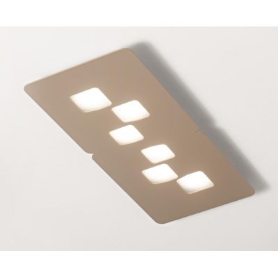 BILBAO PM PLAFONIERA RETTANGOLARE 6 LUCI MODERNA ATTACCO GX53 3 COLORI DELLA GEA LUCE GEA LUCE - Cristalensi Shop Online