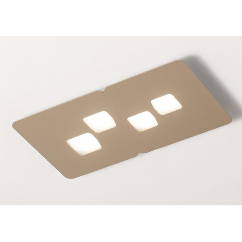 BILBAO PP PLAFONIERA RETTANGOLARE 4 LUCI MODERNA ATTACCO GX53 3 COLORI DELLA GEA LUCE GEA LUCE - Cristalensi Shop Online