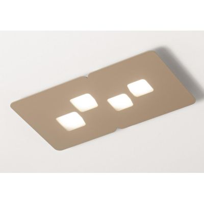 BILBAO PP PLAFONIERA RETTANGOLARE 4 LUCI MODERNA ATTACCO GX53 3 COLORI DELLA GEA LUCE GEA LUCE - Cristalensi Shop Online