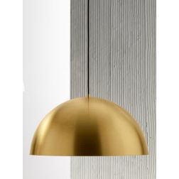 BONELLA SP LAMPADARIO DA SALOTTO STILE MODERNO CUPOLA D50 BIANCO NERO OTTONE O RAME DELLA GEA LUCE GEA LUCE - Cristalensi Shop O 2