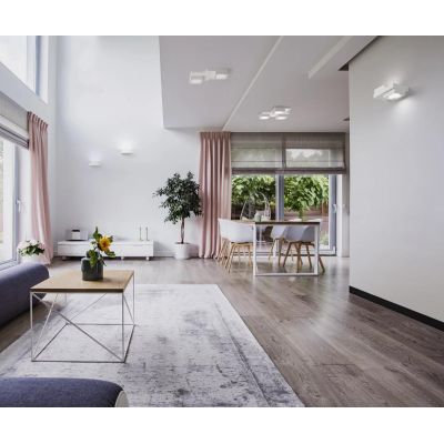 T379 SIBARI APPLIQUE PICCOLA QUADRATA IN GESSO VERNICIABILE CM 13X16 LAMPADINA ATTACCO GX53 Sforzin Illuminazione - Cristalensi