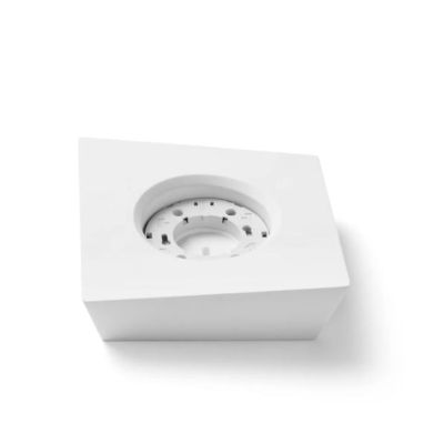 T371 ANCHISE FARETTO DA SOFFITTO 1 LUCE SQUADRATA IN GESSO VERNICIABILE CM 18X18 LAMPADINA ATTACCO GX53 Sforzin Illuminazione -