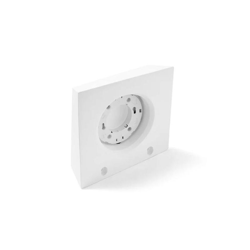 T374 ANCHISE APPLIQUE SQUADRATA 1 LUCE IN GESSO VERNICIABILE CM 16X15 LAMPADINA ATTACCO GX53 Sforzin Illuminazione - Cristalensi