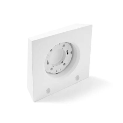 T374 ANCHISE APPLIQUE SQUADRATA 1 LUCE IN GESSO VERNICIABILE CM 16X15 LAMPADINA ATTACCO GX53 Sforzin Illuminazione - Cristalensi