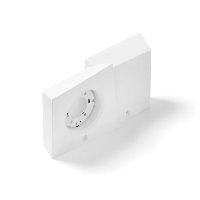 T375 ANCHISE APPLIQUE SQUADRATA LUCE SOPRA SOTTO IN GESSO VERNICIABILE CM 27x15 LAMPADINE ATTACCO GX53 Sforzin Illuminazione - C