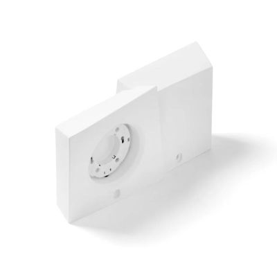 T375 ANCHISE APPLIQUE SQUADRATA LUCE SOPRA SOTTO IN GESSO VERNICIABILE CM 27x15 LAMPADINE ATTACCO GX53 Sforzin Illuminazione - C