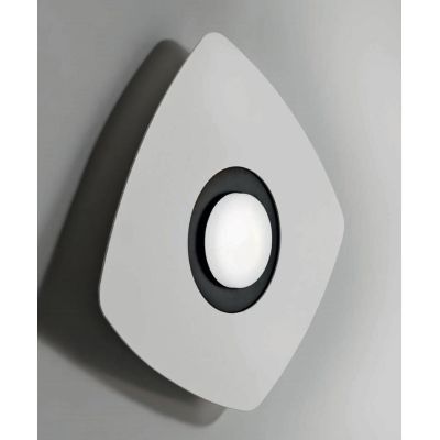 DEMETRA 1 BIANCA APPLIQUE PLAFONIERA CON ANELLO IN VARI COLORI LAMPADINA LED SOSTITUIBILE Illuminando - Cristalensi Shop Online