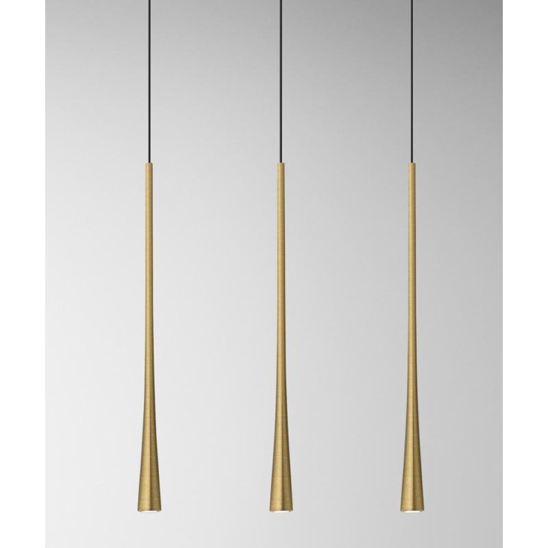 DAFNE S3P SOSPENSIONE MODERNA A BINARIO 3 LUCI LED 16W BIANCO,NERO O ORO DELLA GEA LUCE GEA LUCE - Cristalensi Shop Online