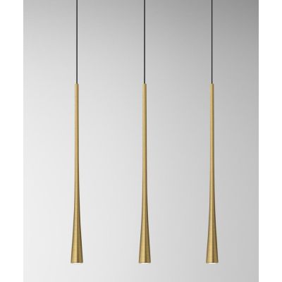 DAFNE S3P SOSPENSIONE MODERNA A BINARIO 3 LUCI LED 16W BIANCO,NERO O ORO DELLA GEA LUCE GEA LUCE - Cristalensi Shop Online