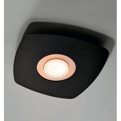 DEMETRA 1 NERA APPLIQUE PLAFONIERA CON ANELLO IN VARI COLORI LAMPADINA LED SOSTITUIBILE Illuminando - Cristalensi Shop Online