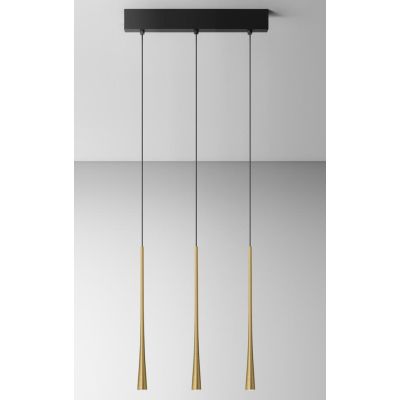 DAFNE S3P SOSPENSIONE MODERNA A BINARIO 3 LUCI LED 16W BIANCO,NERO O ORO DELLA GEA LUCE GEA LUCE - Cristalensi Shop Online