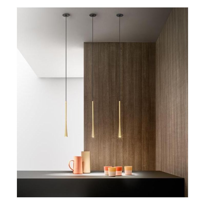 DAFNE SPI SOSPENSIONE DA INCASSO MODERNA METALLO BIANCO,ORO O NERO LED 7W DELLA GEA LUCE GEA LUCE - Cristalensi Shop Online