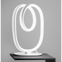 DIVA L LAMPADA DA TAVOLO MODERNA LED 17W LUCE 3000K DIMMERABILE BIANCO,ORO O TITANIO GEA LUCE GEA LUCE - Cristalensi Shop Online