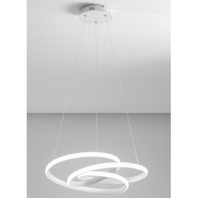 DIVA SP SOSPENSIONE GEA LUCE A LED 39W LUCE 3000K DIMMERABILE MODERNA ALLUMINIO 3 FINITURE COLORE GEA LUCE - Cristalensi Shop On