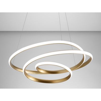 DIVA SS SOSPENSIONE MODERNA GEA LUCE LED 80W LUCE 3000K DIMMERABILE 3 FINITURE COLORE GEA LUCE - Cristalensi Shop Online