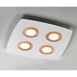 DEMETRA 4 BIANCA PLAFONIERA 8 COLORI A SCELTA LAMPADINE LED SOSTITUIBILI DI ILLUMINANDO Illuminando - Cristalensi Shop Online 2